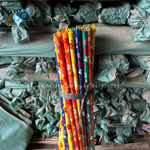 Venta al por mayor palo de escoba Vdex mango de escoba de madera palo de mopa recubierto de PVC hilo italiano escoba y recogedor conjunto 120cm X 2,2 cm Metal acero - Product Image 5