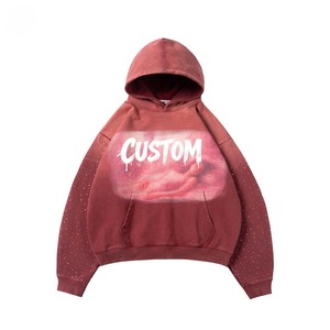 Custom Embroidered Hoodie Cotton Fleece Fabric Pullover Factory Price for Boutique Collections - Product Image 5