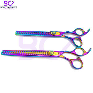 Tijeras de Peluquería de 8 Pulgadas, Coloridas, de Alta Calidad, Modernas, con Tornillo de Tensión Ajustable, para Estilistas de Salón - Product Image 2