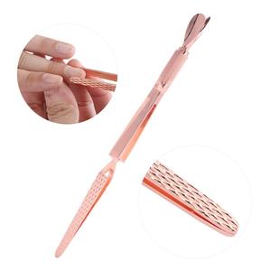 Precision Nail Shaping Clip Dual-End Stainless Steel Nail Shaping <b>Tool</b> for Manicure with Textured Grip and <b>Cuticle</b> Cleaner Head - Product Image 6