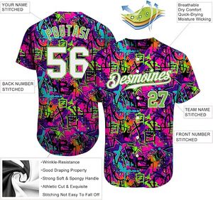 Hot Selling Premium Quality Printed Baseball Jersey 100% Polyester Unisex Adult Anti-Bacterial Breathable Quick Dry Moisture - Product Image 5