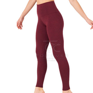 Leggings de yoga tricotés avec logo personnalisé, taille élastique, séchage rapide, respirants, service OEM, vente directe d'usine, vêtements de sport - Product Image 3