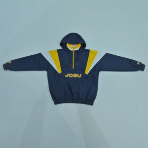 Wholesale High Quality Custom Hooded <b>Half</b> <b>Zip</b> Racer <b>Jacket</b> <b>Men</b> Windproof Sporty Color Blocking Polyester Lightweight All Seasons - Product Image 5
