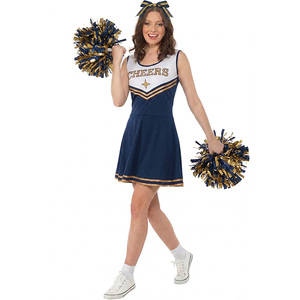 Uniformes de cheerleading personnalisés en polyester et élasthanne rose/violet/bleu pour femmes et filles - Vente en gros de costumes d'uniformes de cheerleading - Product Image 1