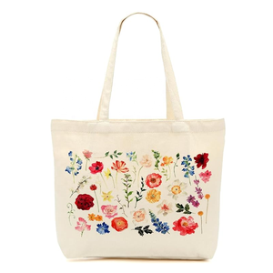 Custom Extra <b>Large</b> 100% Cotton <b>Canvas</b> Eco-friendly Shopping <b>Bag</b> All-Printed Self-Handle Shoulder Carry Competitive Price Letter - Product Image 1