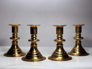 Chandeliers vintage en laiton <span class=keywords><strong>Hudson</strong></span> Bay, style antique, porte-bougie <span class=keywords><strong>d</strong></span>écoratif en laiton, support de bougie conique classique pour table - Product Image 2