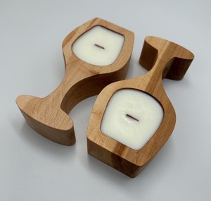 Recipiente para velas hecho a mano con base de madera para el hogar, bodas, festividades, contenedor de alta calidad para velas decorativas para mesas de restaurantes y cafeterías. - Product Image 4