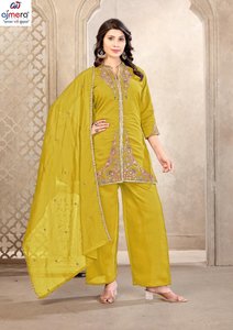 Women Stylish Designer Traditional Ethnic Party Wear Outfit for <b>Wedding</b> Office Wear Regular Fit Wrinkle Free Quick Dry - Product Image 2