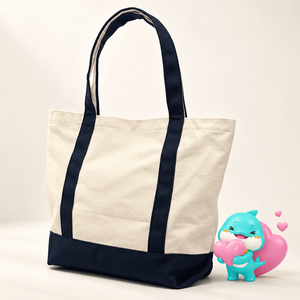 Sac fourre-tout personnalisé avec logo brodé, toile de coton plate 12 oz, pour cadeaux d'entreprise, événements, merchandising, faible MOQ, fabriqué en Thaïlande - Product Image 4