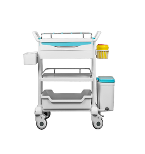 รถเข็นโรงพยาบาลที่ทนทานพร้อมคุณสมบัติที่สามารถปรับได้ออกแบบมาสำหรับผู้ให้บริการด้านสุขภาพเพื่อลดขั้นตอนการรักษา - Product Image 3
