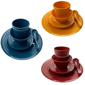 LONGNEW Ensemble de vaisselle en plastique PET personnalisé OEM, léger, de qualité alimentaire, assiettes, bols, tasses et cuillères de service, Taïwan - Product Image 4