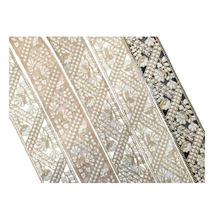 2026 Wholesale High-End Handmade 100% Cotton Embroidered <b>Lace</b> for Couture & High Fashion Dresses & Crafting Sequins Decoration - Product Image 1