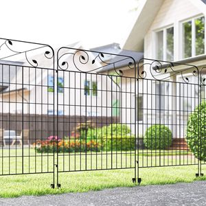 Set di 4 Pannelli per Recinzione da Giardino in Acciaio, Resistenti alla Ruggine, 3,5 m L x 110 cm H, Bordo Decorativo per Fiori, Bordura Regolabile per Paesaggistica - Product Image 2