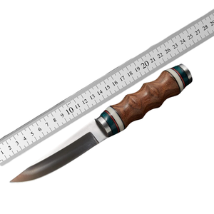 Premium Hunting <b>Knife</b> with Ergonomic Wooden <b>Handle</b> Fixed Blade Skinning <b>Knife</b> for Outdoor Use Razor Sharp Fixed Blade - Product Image 6