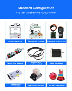 Dual-trạm hoàn toàn tự động năm trục Silicone máy pha chế máy tính để bàn keo Dispenser công nghiệp 1-năm máy móc - Product Image 5