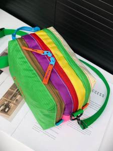 Bolsa de Aseo Multicolor Impermeable para Exteriores, Bolsa de Cosméticos de Viaje Ligera de Nailon, Bolsa de Aseo Portátil - Product Image 5