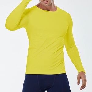 Chemises de compression personnalisées en polyester pour l'entraînement sportif, la course à pied, anti-UV, respirantes, à séchage rapide, col sport, manches longues, MMA - Product Image 4