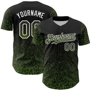 Maillot de baseball personnalisé avec nom d'équipe imprimé par transfert thermique, uniforme de softball en gros, 100 % polyester, antibactérien, séchage rapide - Product Image 6