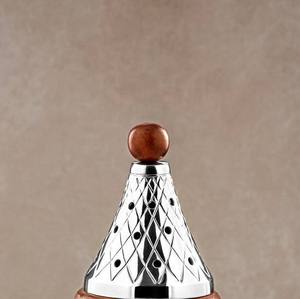 Brûleur à Bakhoor en bois bleu sarcelle moderne avec sangle en cuir, diffuseur d'arômes minimaliste pour la décoration et la parfumerie d'intérieur - Product Image 2