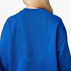 Sweat-shirt et short d'hiver imperméables et respirants pour femme, coupe ample, manches longues, col rond, couleur unie, longueur au-dessus du genou, style survêtement oversize - Product Image 5