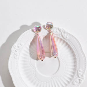Pendientes Largos de Resina con Forma de Gota de Agua, Estilo Europeo Americano, Color Caramelo, Ecológicos, Hechos a Mano, Tradicionales, para Mujer - Product Image 3