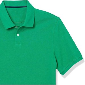 เสื้อกอล์ฟผู้ชายแบบแห้งเร็ว สไตล์ธุรกิจ ปักโลโก้ตามสั่ง OEM ผลิตจากโรงงาน ผ้าฝ้ายถักน้ำหนัก 210 กรัม - Product Image 6