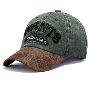 OEM High Quality 6 Panel Cotton <b>Dad</b> <b>Hat</b> Formal Style Baseball Cap with Digital Distressed Custom Embroidery Logo Patch - Product Image 3