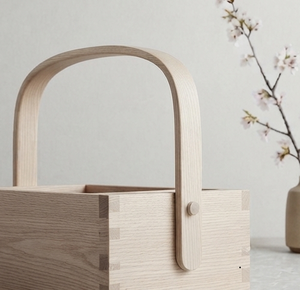 Organisateur de cuisine unique en bois de manguier fait main, finition blanchie, pour le rangement de la vaisselle et des couverts - Product Image 5