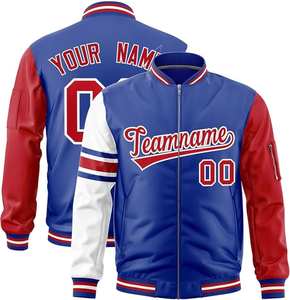 แจ็คเก็ตเบสบอลแบบวาร์ซิตี้สั่งทำได้ ขายส่ง แจ็คเก็ตยีนส์ผู้ชาย ผลิตจากโรงงาน สินค้ามาใหม่ แขนยาว - Product Image 2