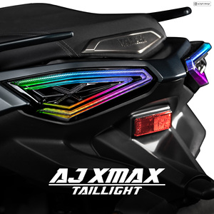 AJ LIGHT DESIGN Système d'éclairage de moto XMAX V2 RGB LED à 2 lentilles de haute qualité fabriqué à Taïwan, pour rénovation/amélioration, garantie 12 mois - Product Image 5