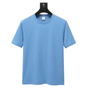 T-shirts courts pour hommes 100% coton jersey, unis, personnalisables avec broderie ou impression sérigraphique, t-shirts boxy pour hommes - Product Image 3