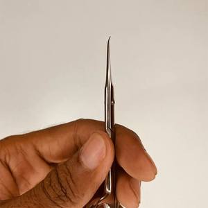 Ciseaux à cuticules en titane couleur or pour salon de beauté, finition miroir, pour techniciennes ongulaires, ciseaux de manucure, cisaille à cuticules - Product Image 3