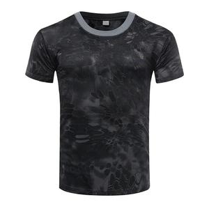 T-shirt pour homme en coton 100% respirant et écologique, à manches courtes, avec sublimation personnalisée camouflage Bottomland, pour la chasse - Product Image 5
