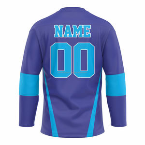 เสื้อฮ็อกกี้น้ำแข็งผ้าโพลีเอสเตอร์100% ทนทานเสื้อฮ็อกกี้ออกแบบได้ตามต้องการระบายอากาศได้ดีแห้งเร็วกำหนดโลโก้ได้ตามต้องการ - Product Image 1