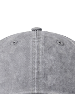 Casquette de baseball en coton délavé gris clair, unie, réglable, unisexe, décontractée, respirante, confortable, personnalisable avec logo - Product Image 5
