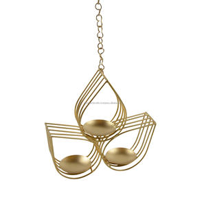 Decorative Metal Tea Light <b>Holder</b> with Painted Finish Hanging Stand Design for Indoor Villa for <b>Dinner</b> & Wedding - Product Image 1