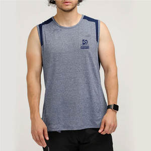 Camiseta sin Mangas para Hombre, 100% Algodón, Tejido Transpirable, Diseño Nuevo, Personalizable, Alta Calidad, MOQ Bajo - Product Image 2