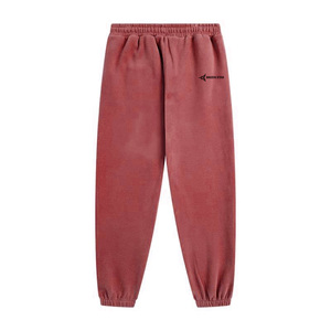 Men's Blue Woolen Polyester/Cotton Lightweight Eco-friendly Sporty Windproof Sweatpants Elastic Waist Casual Joggers Pockets - Product Image 4