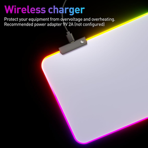 Tappetino per Mouse da Gaming RGB Grande di Alta Qualità in Microfibra con Retro in Gomma Naturale e Logo Personalizzato a Trasferimento Termico Anime - Product Image 3