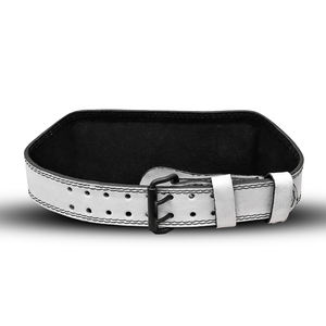 Cinturón de Levantamiento de Pesas Deportivo Fabricado en Pakistán, de Cuero Vacuno, Resistente, Color Blanco, Antideslizante, Unisex, Soporte para la Espalda - Product Image 6