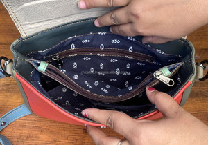 กระเป๋าสะพายข้างหนังรีไซเคิลพิมพ์ลายสัตว์ดีไซน์ใหม่สำหรับผู้หญิงกระเป๋าสะพายไหล่หนังสีสันสดใสหรูหราแบรนด์ดัง - Product Image 6