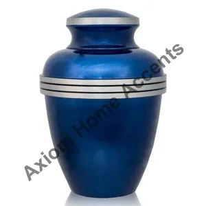 Urne funéraire en aluminium Axiom Home Accents pour cendres d'adultes, fournitures funéraires métalliques pour restes humains, pas cher, indien - Product Image 3