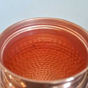 Ensemble de tasses et couvercles en cuivre pur, anti-fuite, écologique, design traditionnel, portable, pour usage domestique, personnalisable - Product Image 6