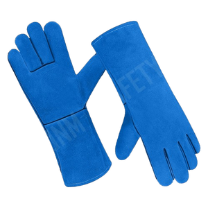 Gants de sécurité industriels robustes en cuir de vachette pleine fleur, résistants aux coupures, à la chaleur et aux étincelles, pour travaux de construction - Product Image 5