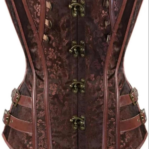 คอร์เซ็ตของผู้หญิงวินเทจชุดกระชับสัดส่วนเซ็กซี่แบบโอเวอร์บัสเทจคอร์เซ็ทผ้าบอร์เคดระบายอากาศทันสมัยสำหรับขนาดใหญ่พิเศษ - Product Image 1