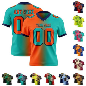 Maillots de football personnalisés sublimés, uniformes d'équipe à col en V - Product Image 1