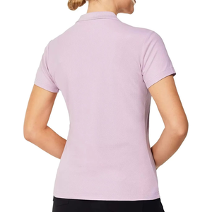 Camiseta Polo de Mujer, Color Lavanda, Manga Corta, Mezcla de Algodón, Transpirable, Cómoda, con Cuello, Estilo Casual, Proveedor Mayorista OEM ODM - Product Image 2