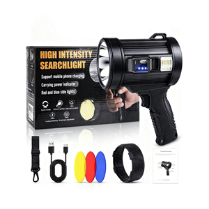 Torcia LED Ricaricabile Super Luminosa, Faro Portatile a Lunga Durata per Campeggio e Attività all'Aperto - Product Image 2