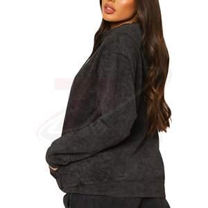 Sweat à capuche pour femme de qualité supérieure, respirant, pour l'extérieur, décontracté, épais, à manches longues, service OEM - Product Image 2