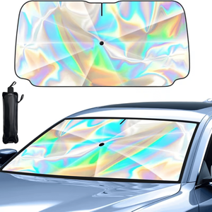 Parasole per Auto Standard USA 2025, Ombrello Multifunzione Arcobaleno, Protezione UV e dal Calore, Antigraffio, 10 Strati con Manico - Product Image 1